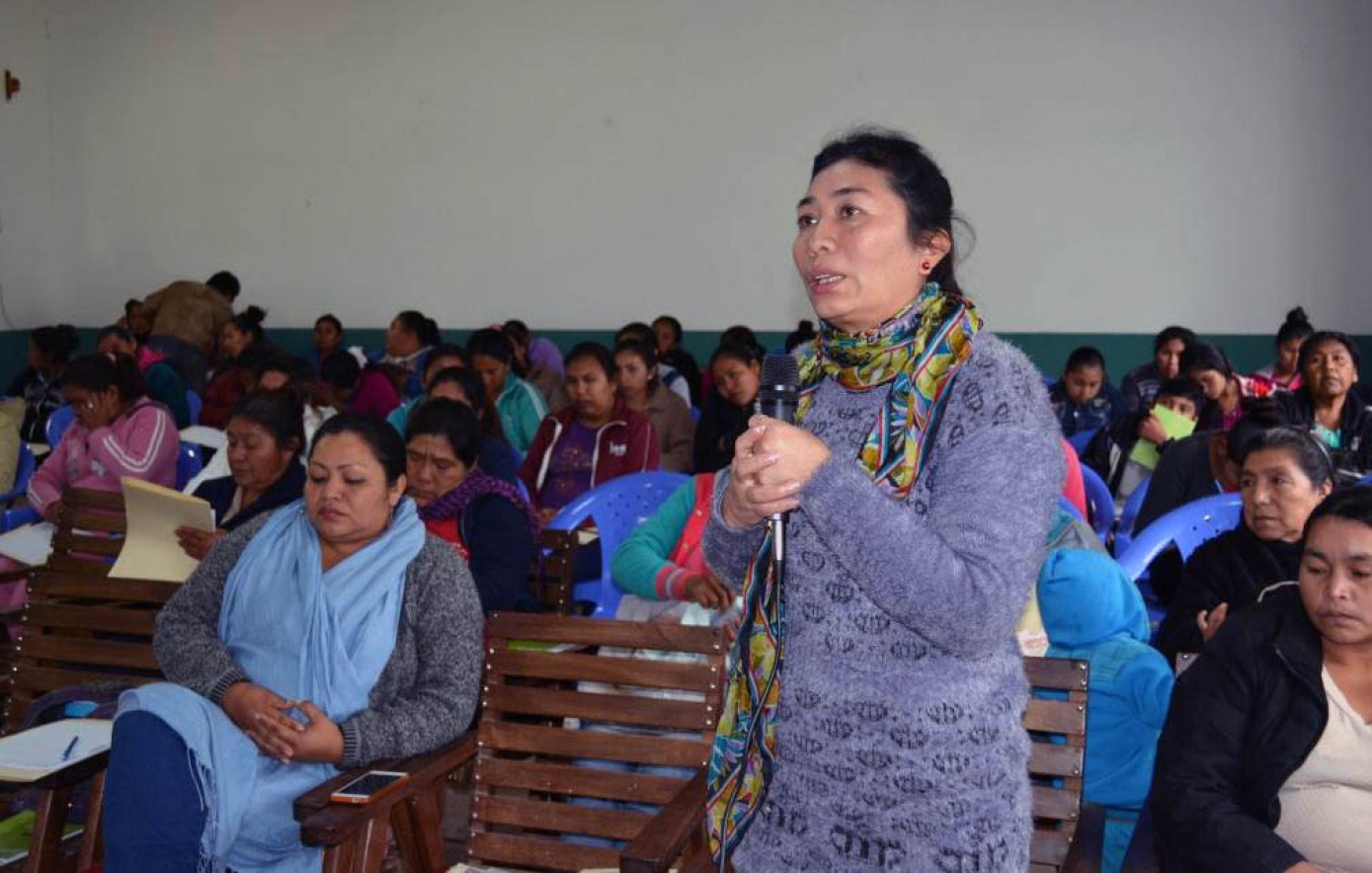 Mujeres guaranís de Charagua Iyambae y Gutiérrez participan en proceso de formación política