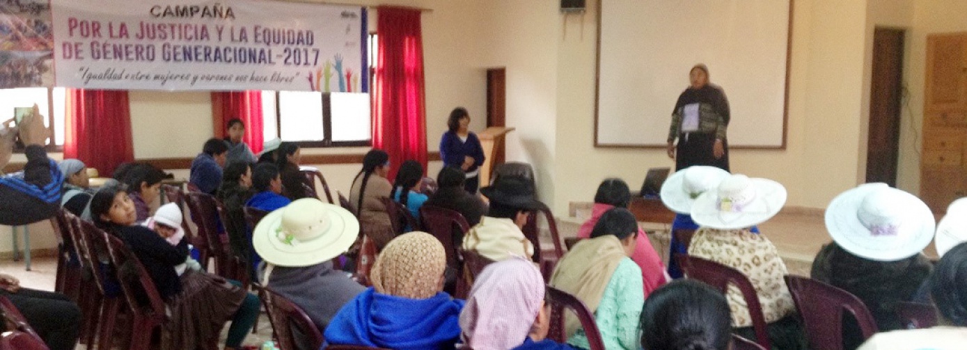 Mujeres rurales de Potosí y Cochabamba piden implementar las leyes a su favor para avanzar hacia la justicia y la equidad de género
