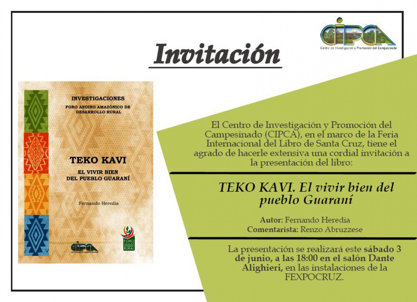 Este 3 de junio se presenta la investigación 