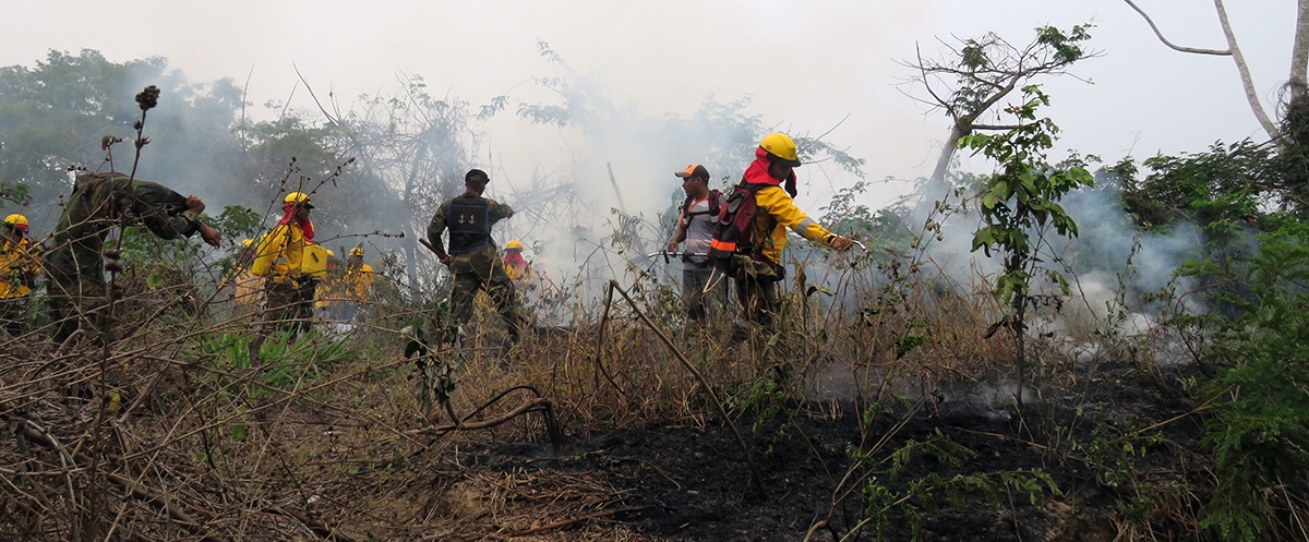 En Riberalta bomberos junto a productores indígenas y campesinos se capacitan en prevención de incendios