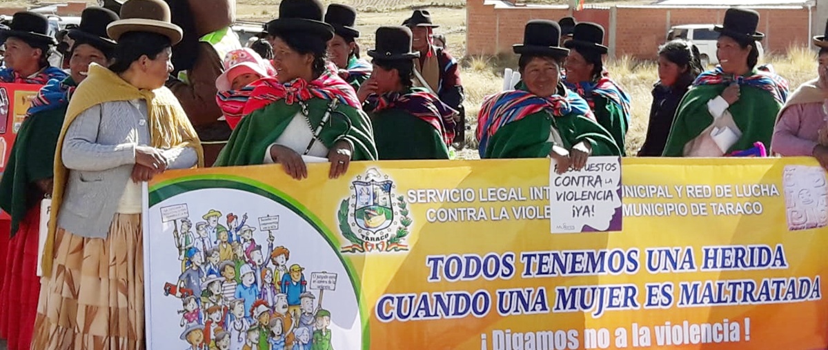 En Taraco se movilizan contra la violencia hacia las mujeres