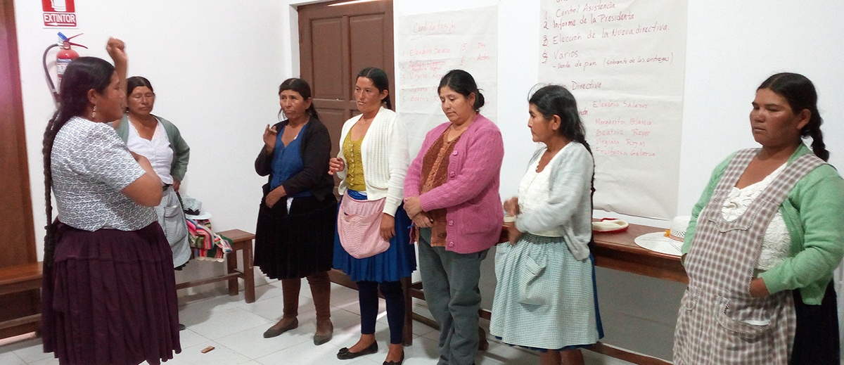 Asociación de Mujeres San Carlos de Málaga del municipio de Anzaldo renovó su directiva