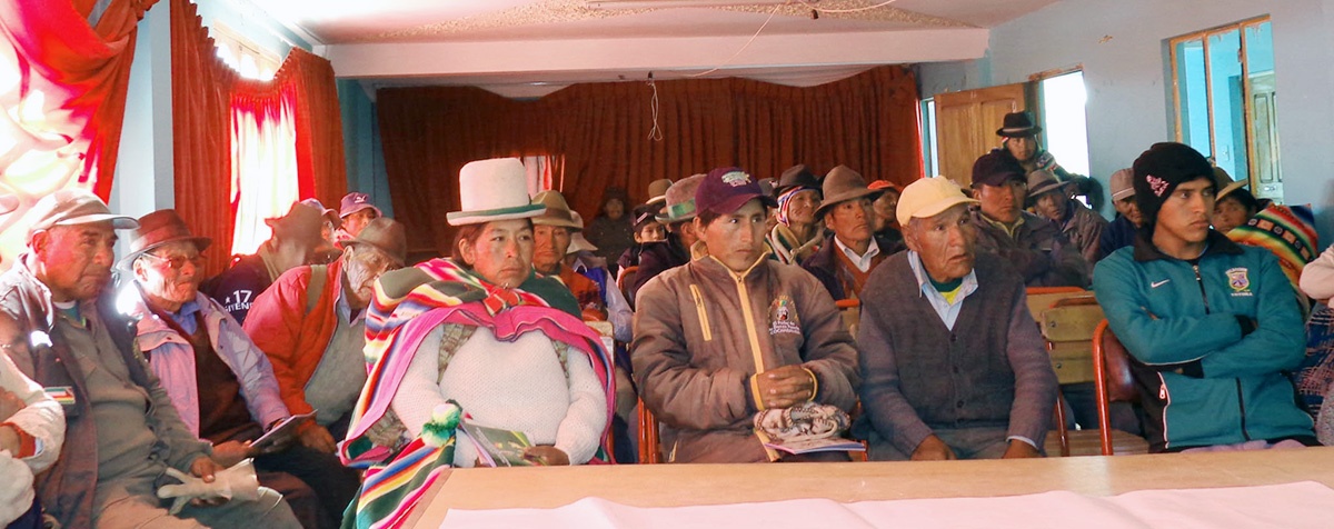 La seguridad alimentaria preocupa a las autoridades de educación de San Pedro de Totora