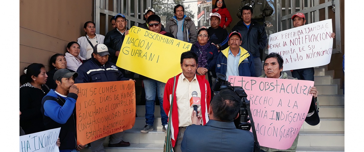 Autonomía Indígena Guaraní “Kereimba Iyambae” logró acuerdo con el TCP para Resolución Constitucional de su Estatuto