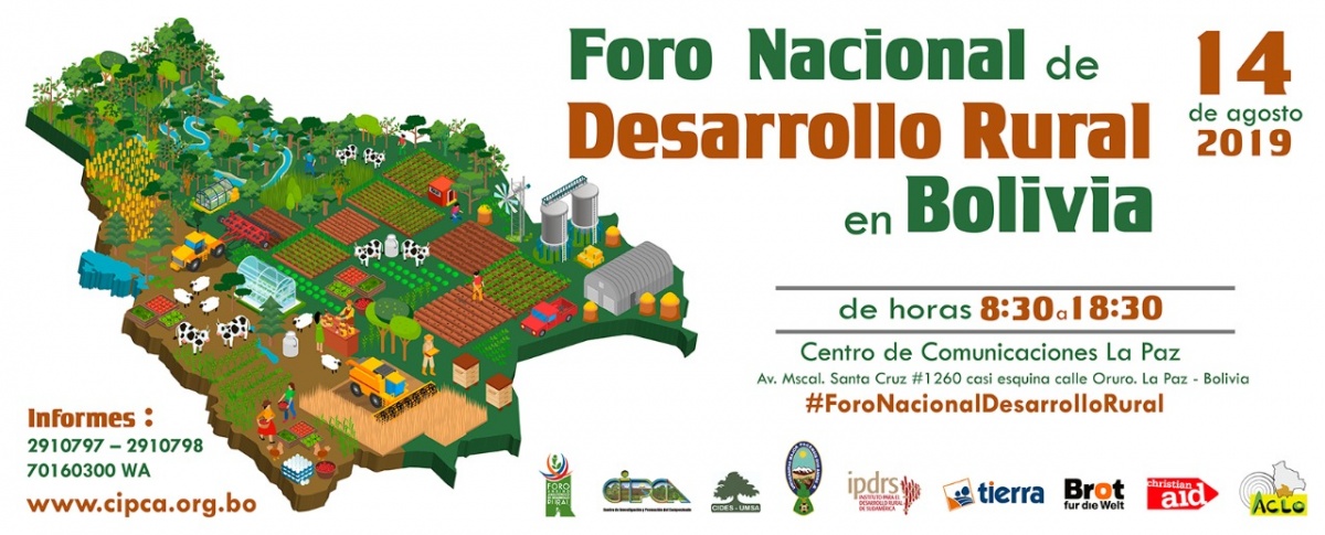 La Paz será el escenario del Foro Nacional de Desarrollo Rural