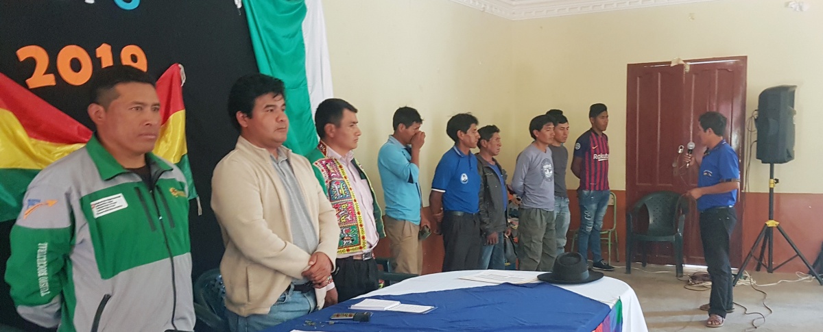 Centrales campesinas de Torotoro posesionan a Control Social del municipio 