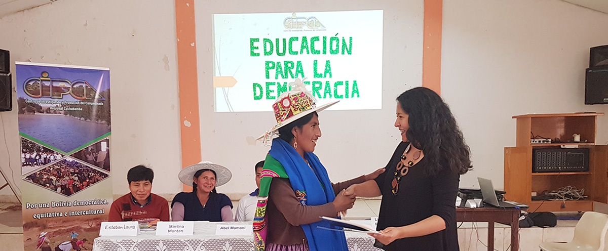 Líderes y líderesas del Norte Potosí reciben certificados a nivel técnico básico