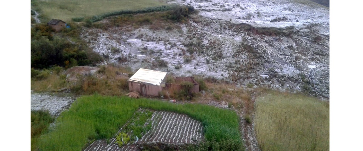 Granizada pone en riesgo la seguridad alimentaria de algunas comunidades del municipio de Acasio
