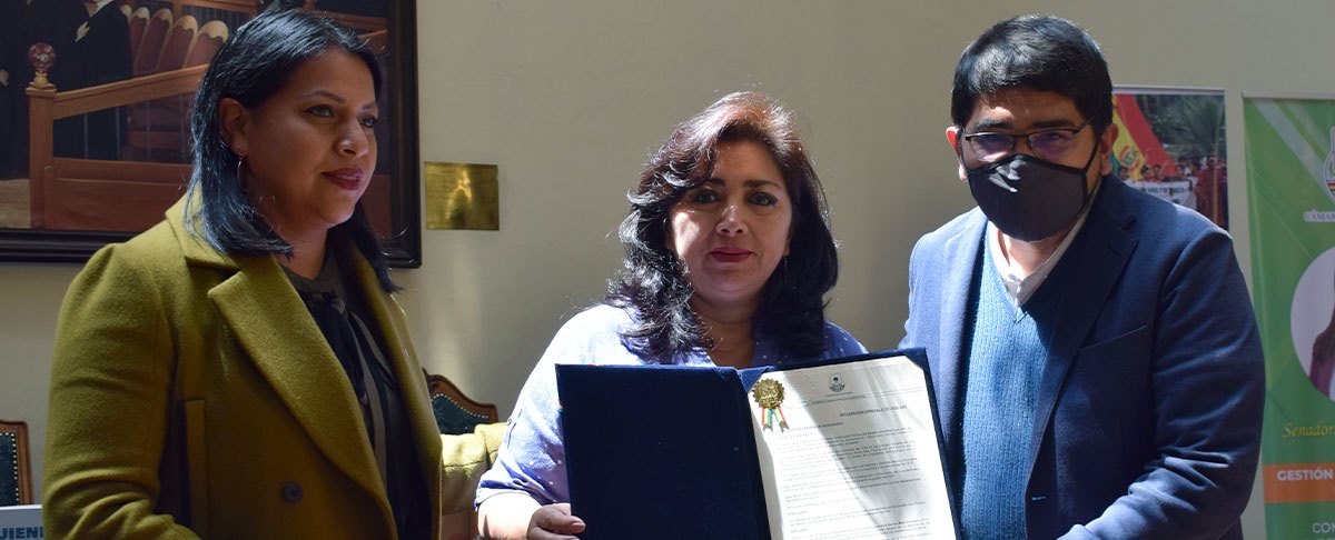 Se entregó Declaración Camaral en homenaje póstumo al Padre Xavier Albó