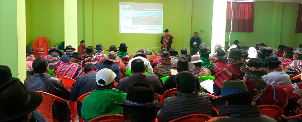 Se firma convenio interinstitucional entre Autoridades originarias de San Andrés de Machaca y CIPCA