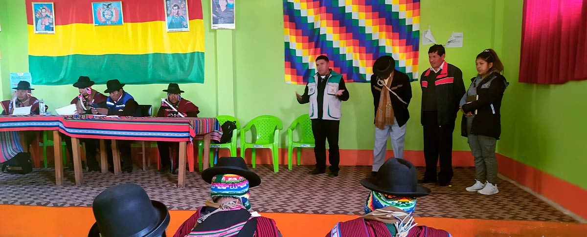 San Andrés de Machaca posesionó al primer Concejo Municipal de Alimentación y Nutrición (COMAN)