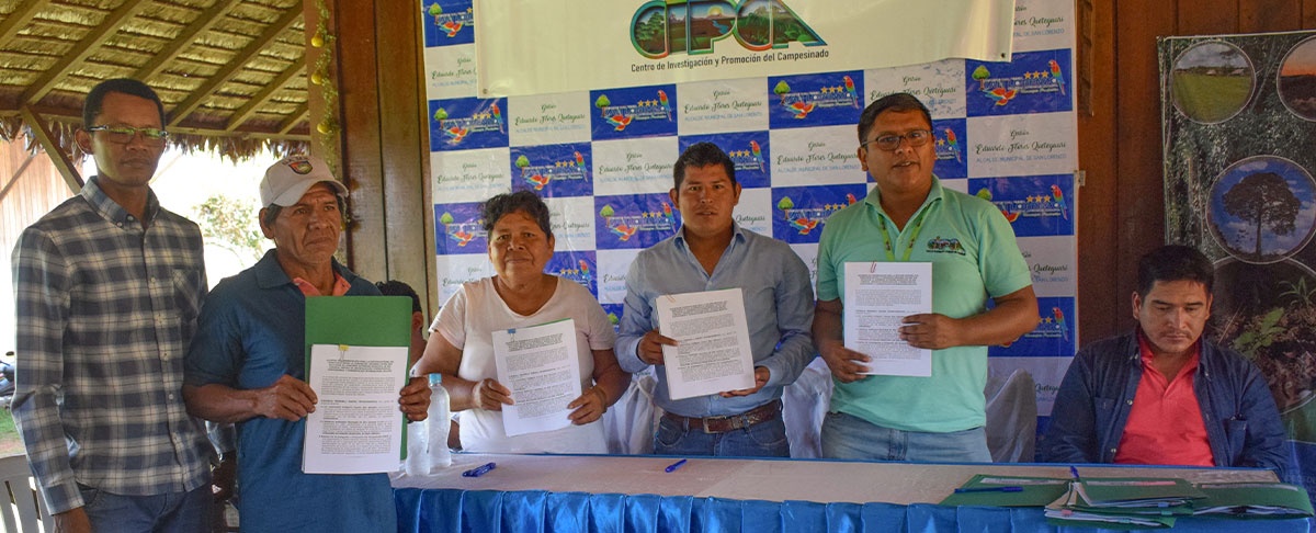 Comunidades de la Amazonia boliviana firman acuerdos de conservación en busca de una gestión integral y sostenible de los territorios
