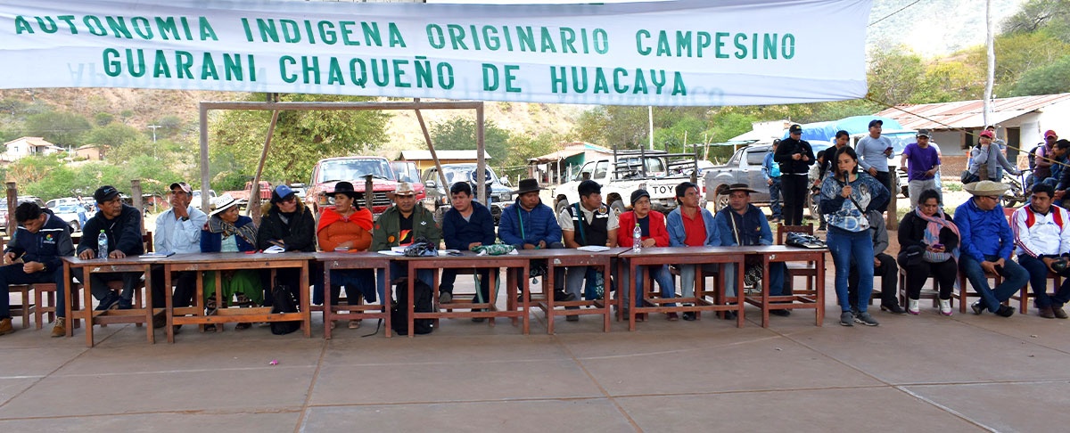Elección de autoridades del gobierno autónomo indígena originario campesino Guaraní Chaqueño zona Huacaya