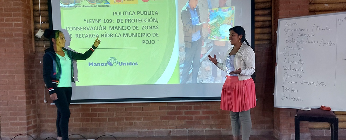 Jóvenes de la región valles demandan la gestión sostenible de los bienes comunes