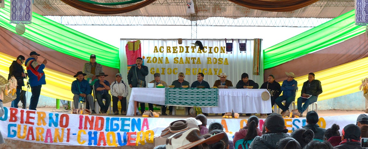 Fueron acreditadas autoridades electas del gobierno indígena originario campesino guaraní chaqueño de Huacaya.