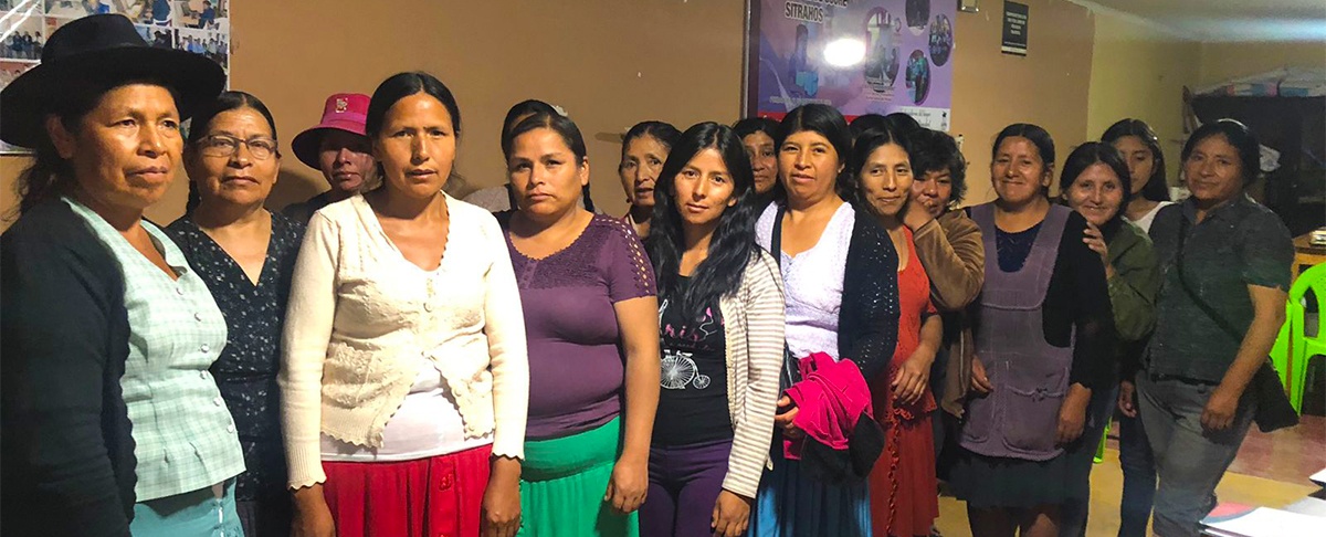 Sindicatos de trabajadoras asalariadas del hogar de Sucre y Potosí buscan reconocimiento al trabajo del hogar remunerado 