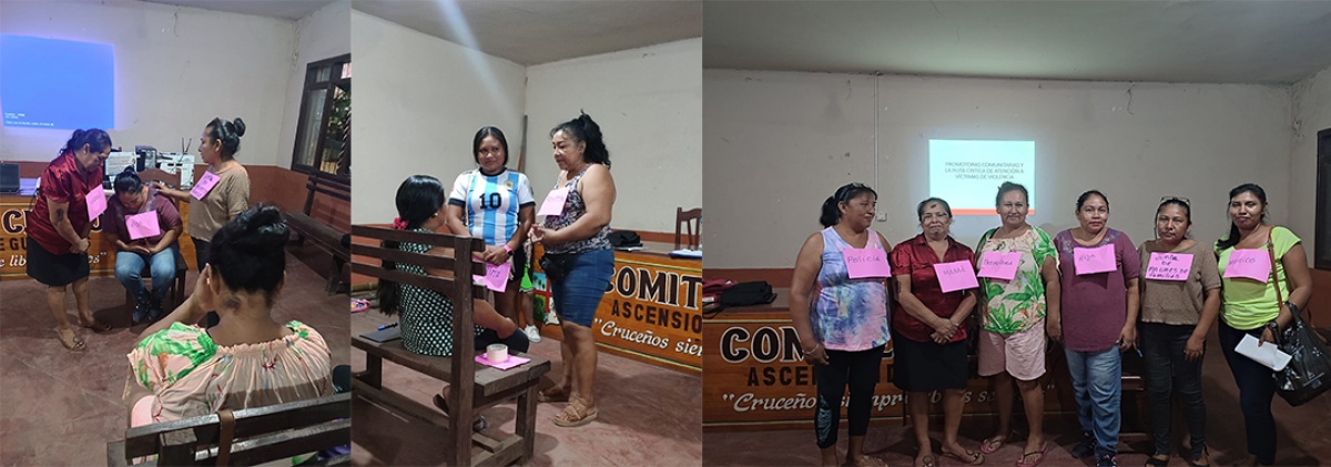 Promotoras Comunitarias se capacitan acerca de la atención de víctimas de violencia