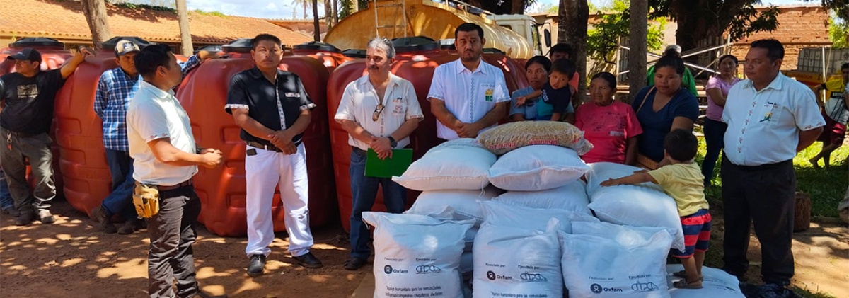 Incendios forestales: Se entrega apoyo humanitario en las comunidades afectadas de Concepción y San Ignacio de Velasco