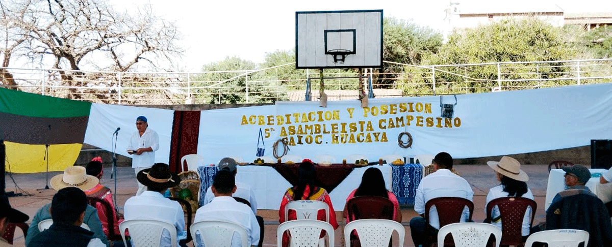 Se acredita y posesiona al 5to asambleísta del TIOC chaqueño de Huacaya