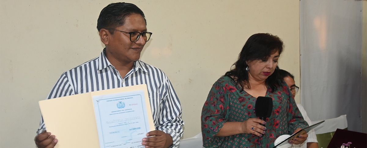 Cultura institucional: Se posesiona al nuevo director regional de CIPCA Norte Amazónico.