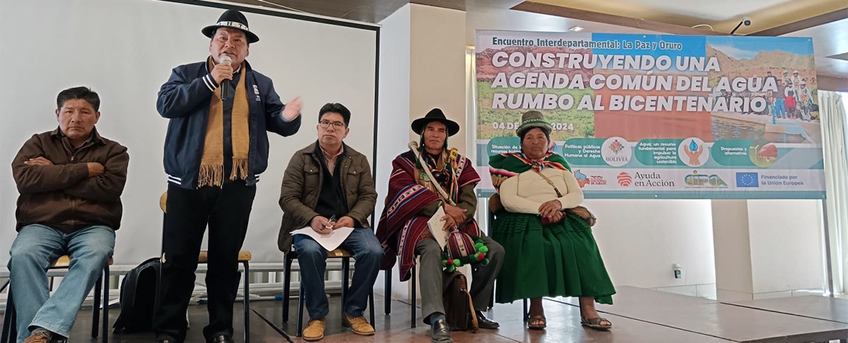 Jóvenes, mujeres y líderes indígenas originarios campesinos unen fuerzas para definir la Agenda del Agua en Bolivia