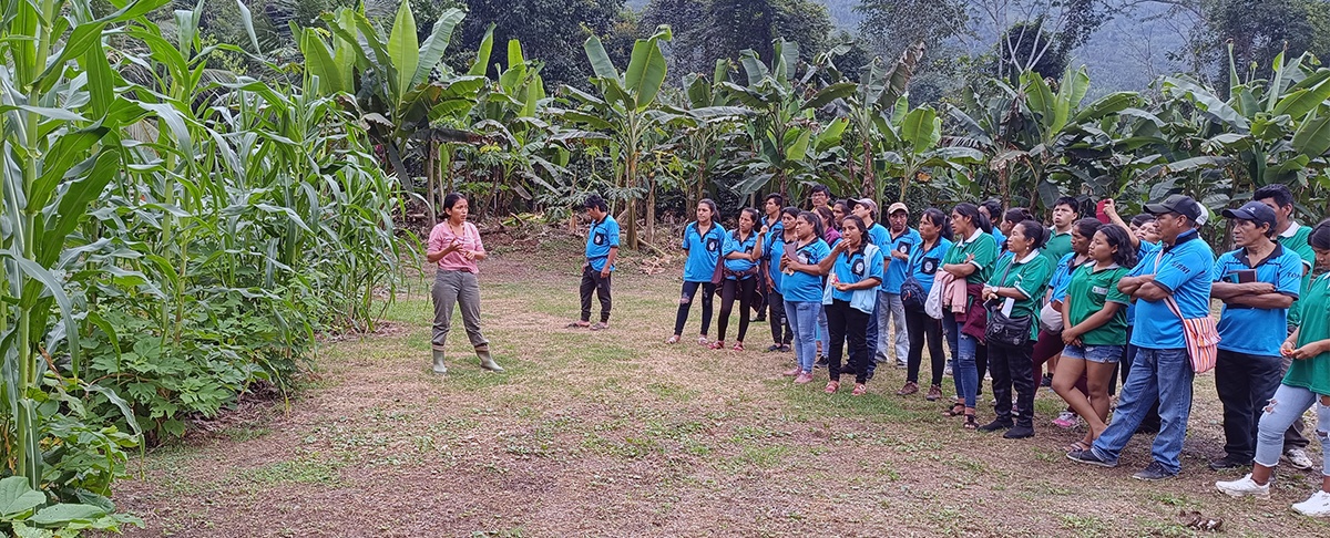 Jóvenes indígenas de la Amazonía sur participan en el intercambio de experiencias sobre gestión agroambiental