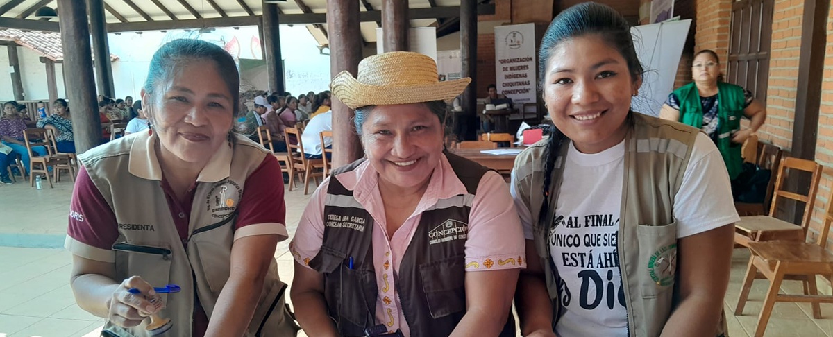 Mujeres indígenas Chiquitanas avanzan en la construcción en el fortalecimiento de su vocería pública