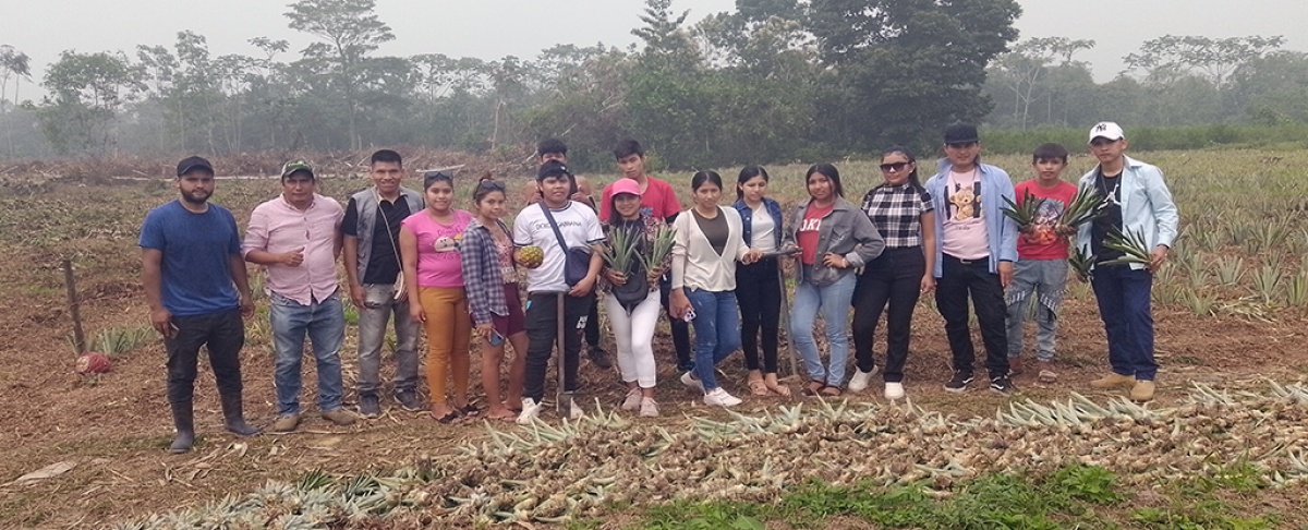 Jóvenes de la provincia Guarayos intercambian experiencias en Agroecología en el Trópico de Cochabamba