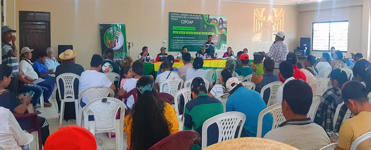 Asamblea informativa anual de la CIPOAP impulsa derechos y autonomía indígena en la Amazonía de Pando