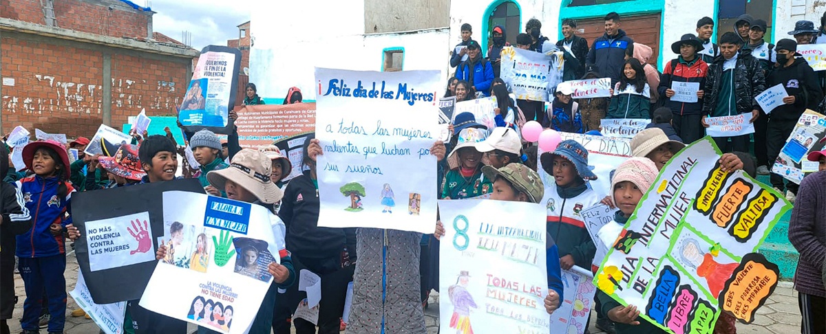 Mujeres trabajadoras del campo en marcha por sus derechos