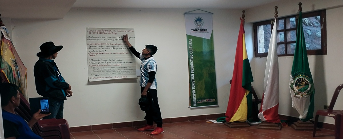 Líderes productivos de Torotoro fortalecen la gestión territorial sostenible