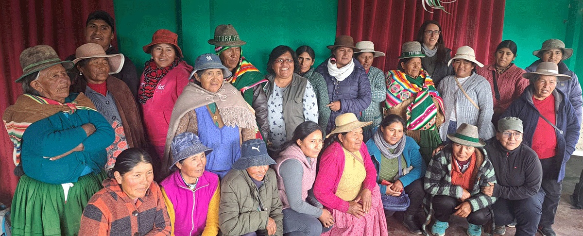 San Pedro de Totora avanza con experiencias exitosas en producción resiliente y derechos colectivos