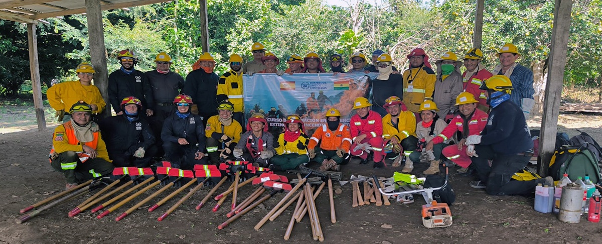 Curso internacional fortalece capacidades de las UGR en Beni para prevenir y enfrentar incendios forestales