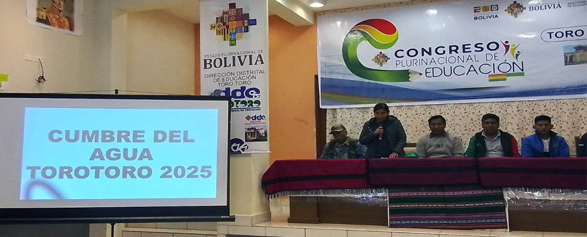 Cumbre Municipal del Agua en Torotoro pone en marcha la Ley de Protección de Zonas de Recarga Hídrica