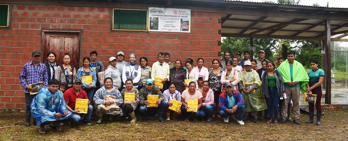 TIPNIS fortalece la cadena de valor del cacao con la entrega de un Centro de Acopio a la Asociación TIPNIS SAUCE