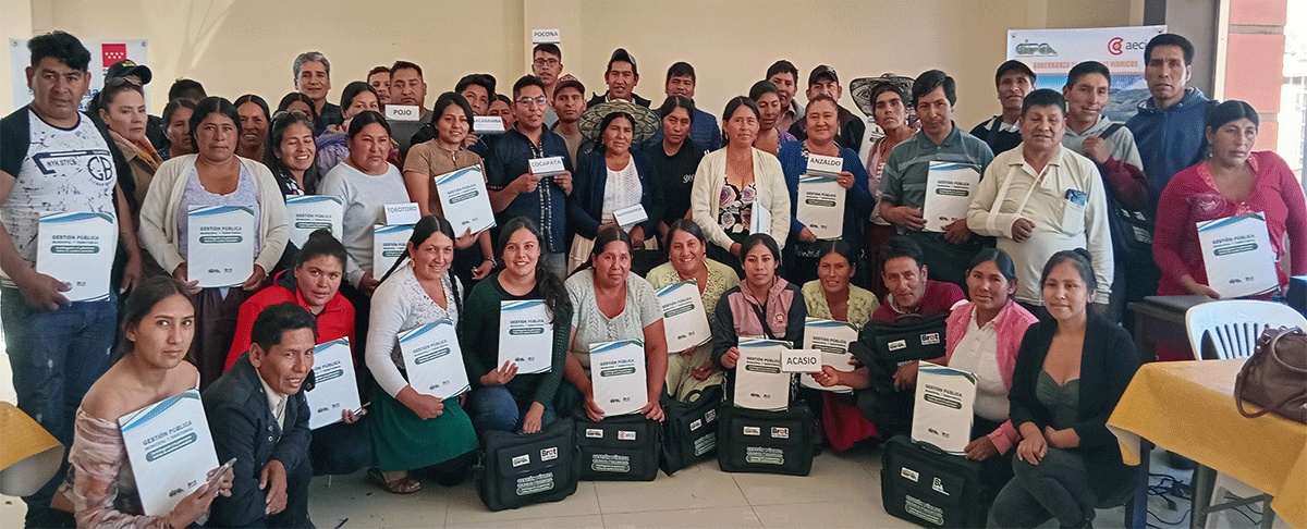 Autoridades electas de Cochabamba y Norte de Potosí fortalecen capacidades para una gestión pública eficiente y una gobernanza hídrica sostenible