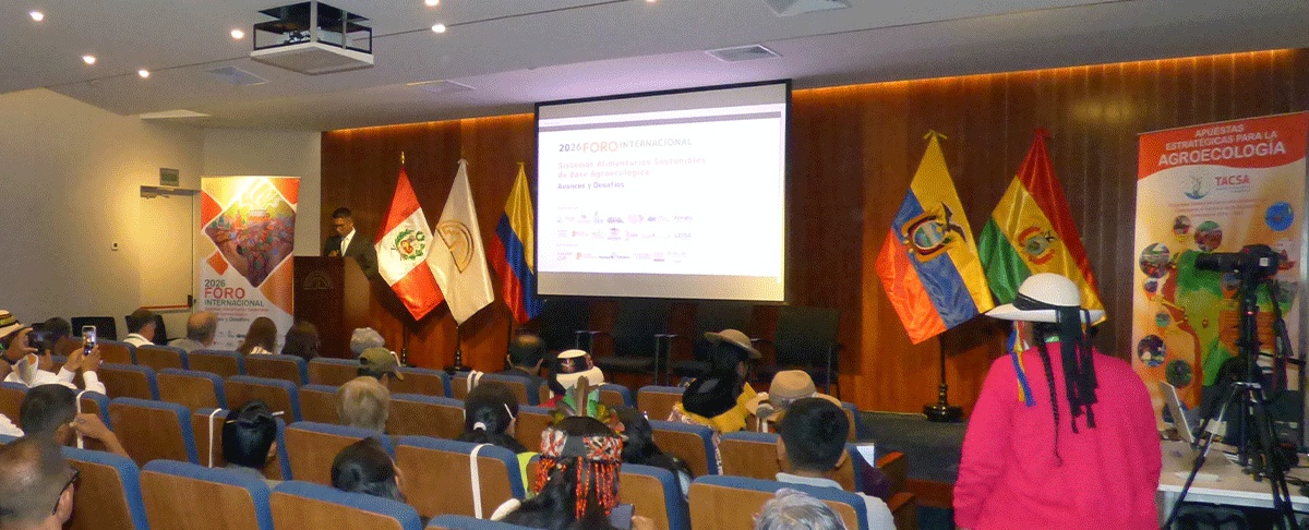 Foro Internacional impulsa el debate regional sobre sistemas alimentarios sostenibles y agroecología en la región andina
