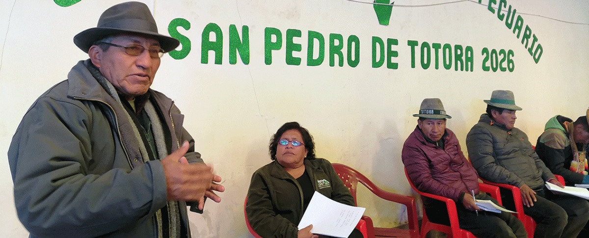 Cumbre Municipal de San Pedro de Totora define una agenda estratégica para fortalecer el desarrollo agropecuario y la gobernanza ambiental