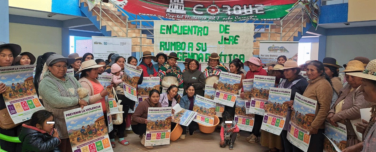 Mujeres de Corque Marka consolidan propuestas para fortalecer su agenda política y ampliar su participación en el desarrollo del municipio
