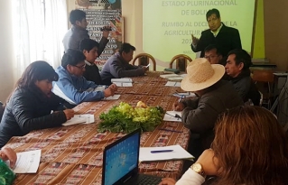 Se retoman acciones en favor de la Agricultura Familiar en Bolivia