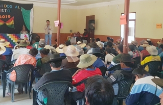 Organizaciones sociales de Torotoro participan en la Cumbre Municipal POA 2020 