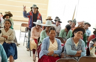 Organizaciones campesinas de Acasio elaboran su agenda de desarrollo productivo y gestión de recursos naturales