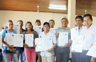Productores de la Amazonía reciben Certificación de Competencias del Ministerio de Educación como Promotores Agroforestales