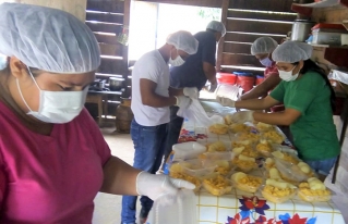 Los piscicultores de Yotaú apoyan a los más afectados en la Pandemia COVID 19 en su comunidad
