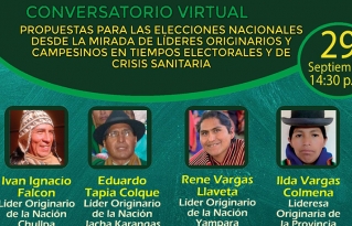 Líderes indígenas plantean propuestas para programas de gobierno de las organizaciones políticas