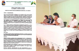 Ante tercera ola de COVID-19, municipios cruceños refuerzan medidas sanitarias y establecen consensos y acuerdos