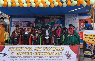 "Juntas y juntos contra la violencia": Marcha en San Andrés de Machaca