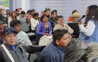 Mujeres y jóvenes de todo el país articulan propuestas por los derechos ambientales en La Paz