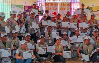 Promotoras y promotores comunitarios fortalecen la lucha contra la violencia de género en Puerto Gonzalo Moreno