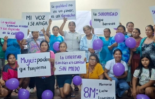 Mujeres de Yotaú conmemoran el Día Internacional de la Mujer con espacios de reflexión y prevención de la violencia